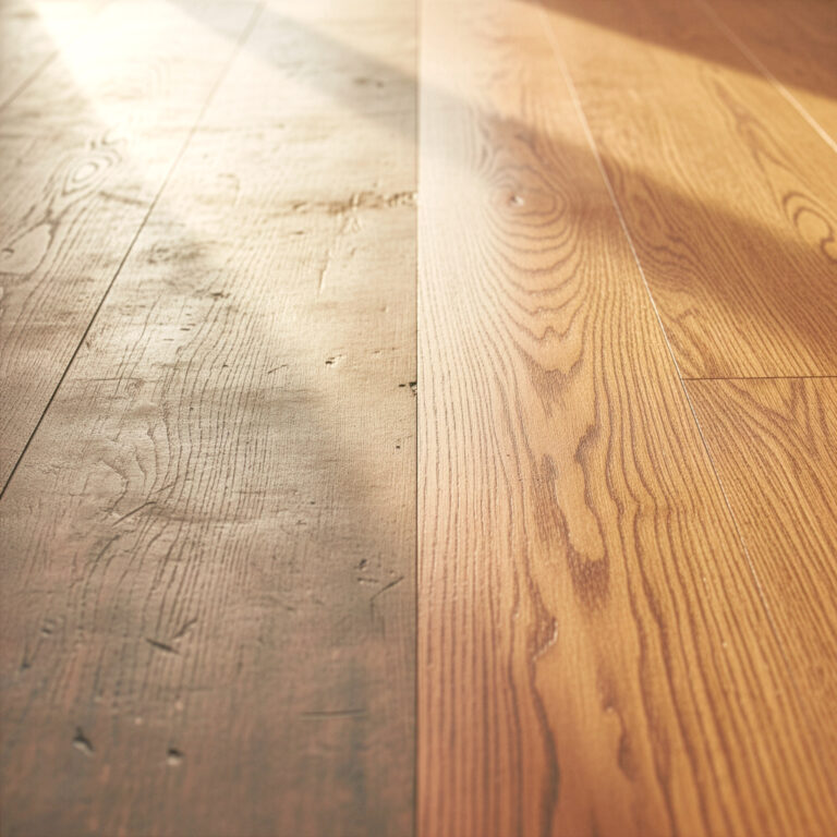 Foto von aufbereitetem Holzboden