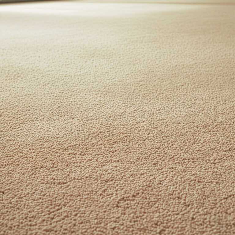 Foto eines beigen Teppichbodens.